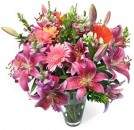 Oriental Pink Lilies